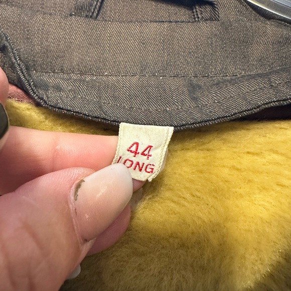 1960s 70s Vintage Larini Men’s 44L Brown Raincoat Overcoat Cravenette Lined - Picture 8 of 12